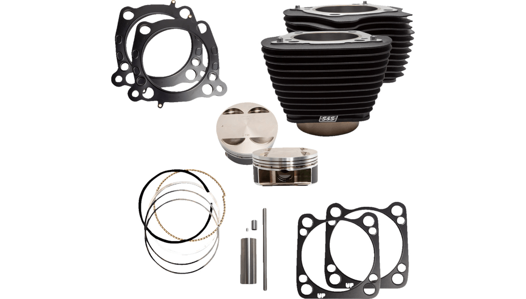 S&S CYCLES-124" Big Bore Cylinder Kit for 107" / M8-Big Bore Kit-MetalCore Harley Supply