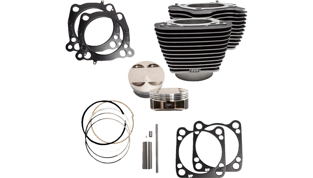 S&S CYCLES-124" Big Bore Cylinder Kit for 107" / M8-Big Bore Kit-MetalCore Harley Supply
