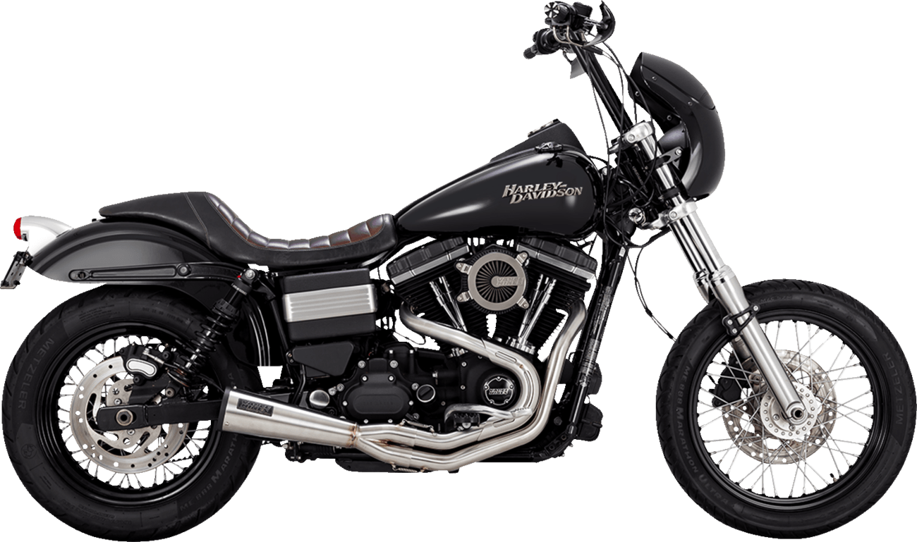VANCE & HINES-2-into-1 Upsweep Exhaust System / '91-'17 Dyna-Exhaust - 2 into 1-MetalCore Harley Supply