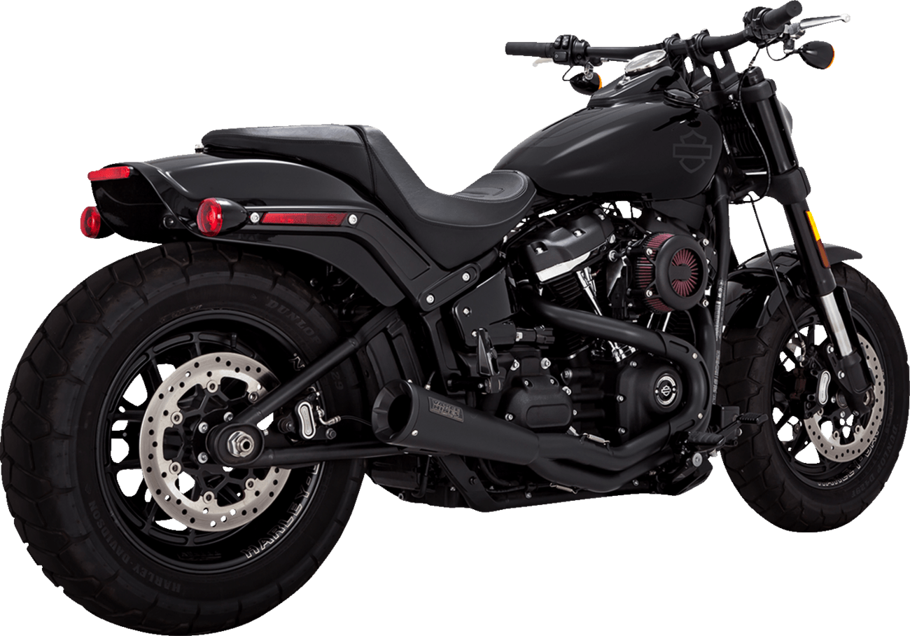 VANCE & HINES-2-into-1 Upsweep Exhaust System / M8-Exhaust - 2 into 1-MetalCore Harley Supply
