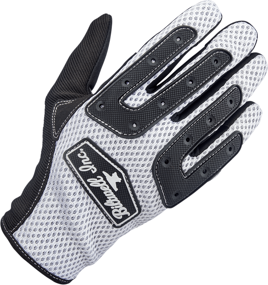 BILTWELL-Anza Gloves / White Black-Gloves-MetalCore Harley Supply