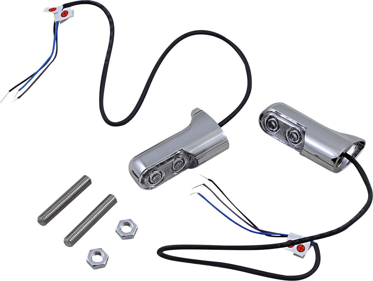 ARLEN NESS-Bolt-On Rear Turn Signals with Power LEDs / '99-'22 Models-Turn Signals / Brake Light-MetalCore Harley Supply