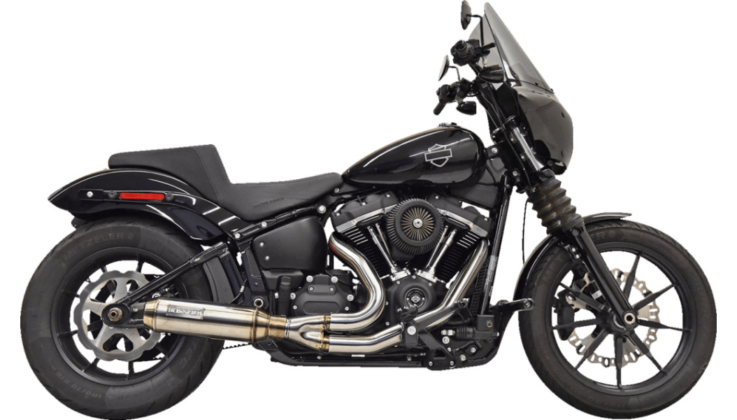 BASSANI-2-into-1 Super Bike Exhaust System / '18-'23 M8 Softail-Exhaust - 2 into 1-MetalCore Harley Supply