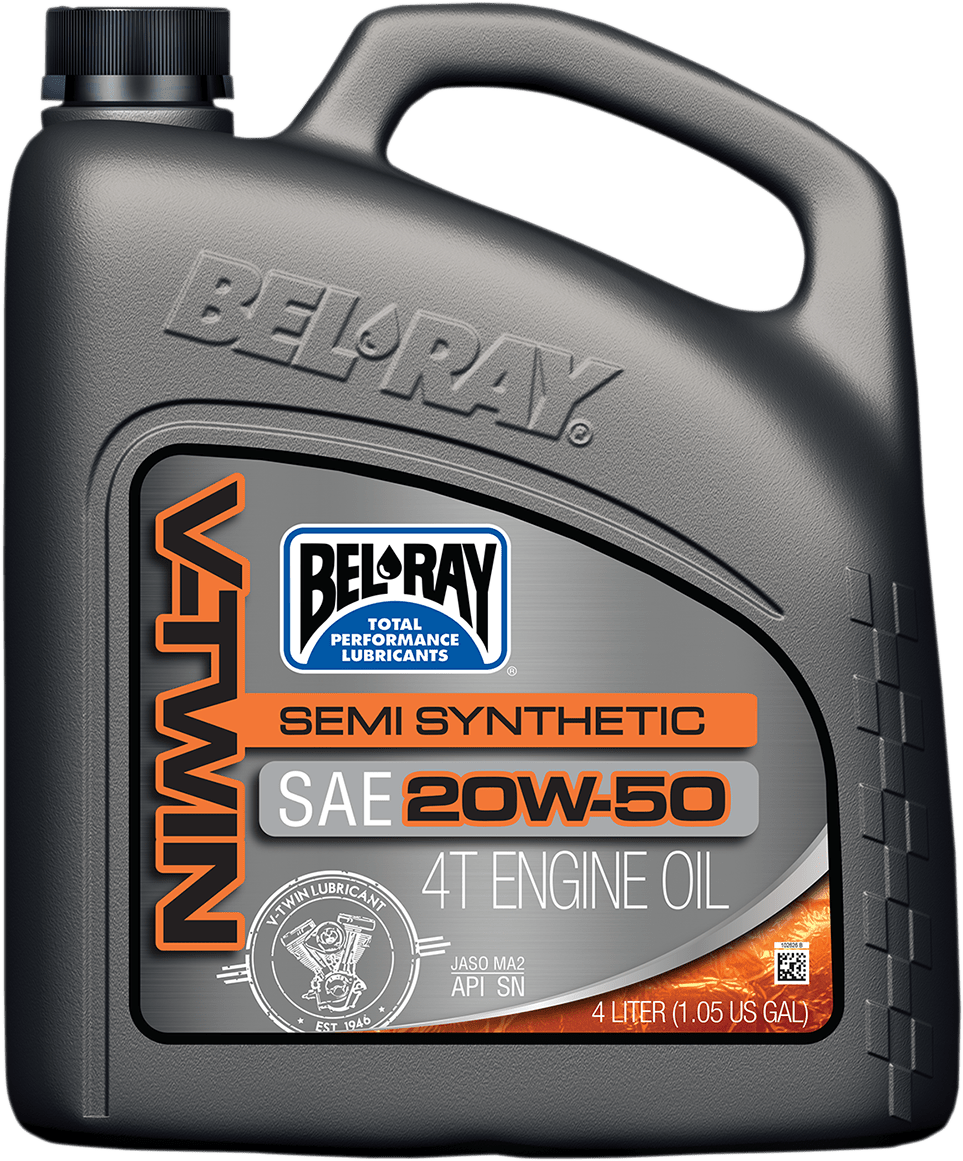 BEL-RAY-20W-50 V-Twin Semi-Synthetic Engine Oil-Oil-MetalCore Harley Supply