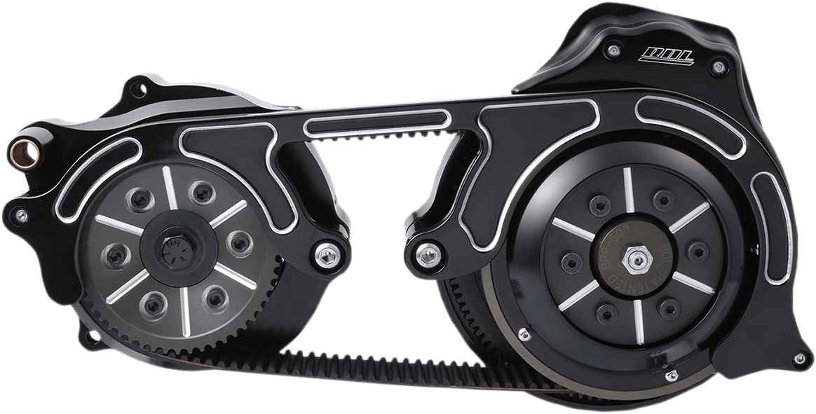 BELT DRIVES LTD-2" Open Belt Drive Kit with 2-Piece Motor Plate / '07-'16 Bagger-Primary Kits-MetalCore Harley Supply