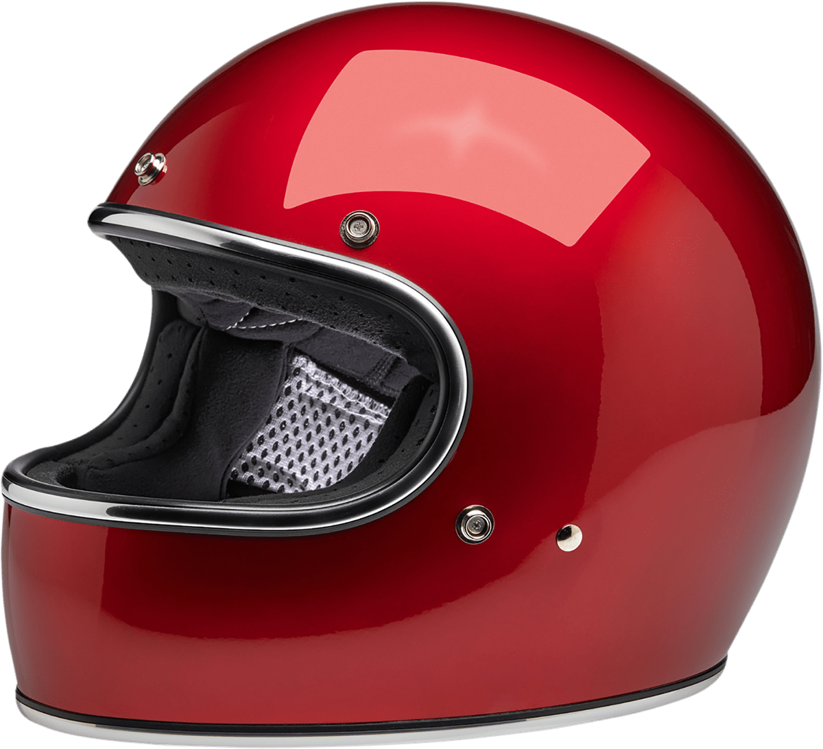 BILTWELL-Gringo Helmet / Metallic Cherry Red-Helmet-MetalCore Harley Supply