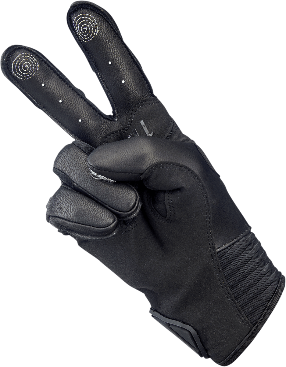 BILTWELL-Bridgeport Gloves / Chocolate Black-Gloves-MetalCore Harley Supply