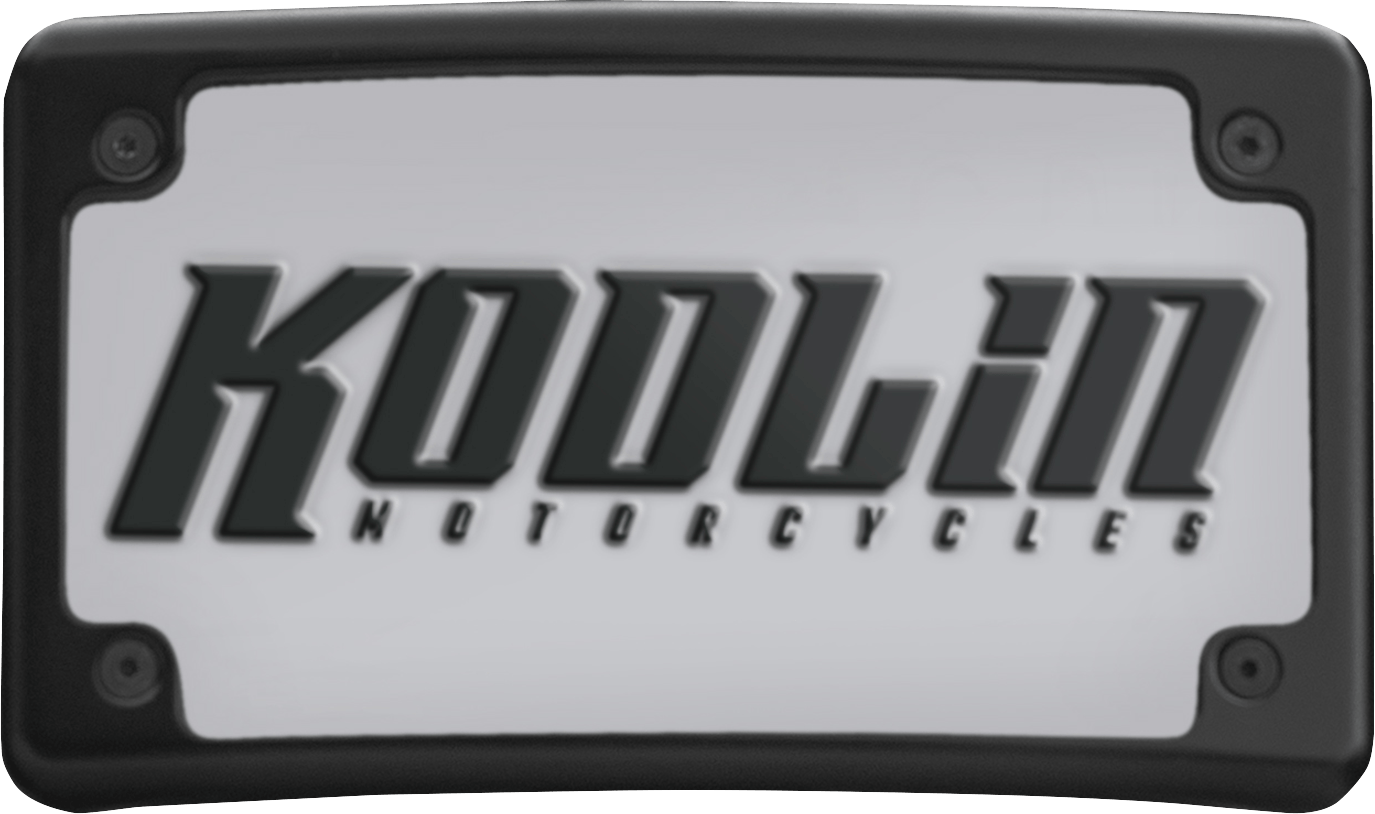 KODLIN-Curved License Plate Kit / '13-'22 Bagger-License Plate Frame-MetalCore Harley Supply
