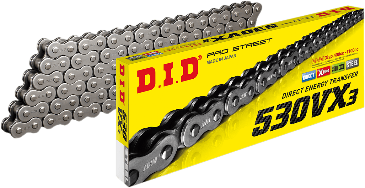 DID-530 VX3 Chain-Chains-MetalCore Harley Supply