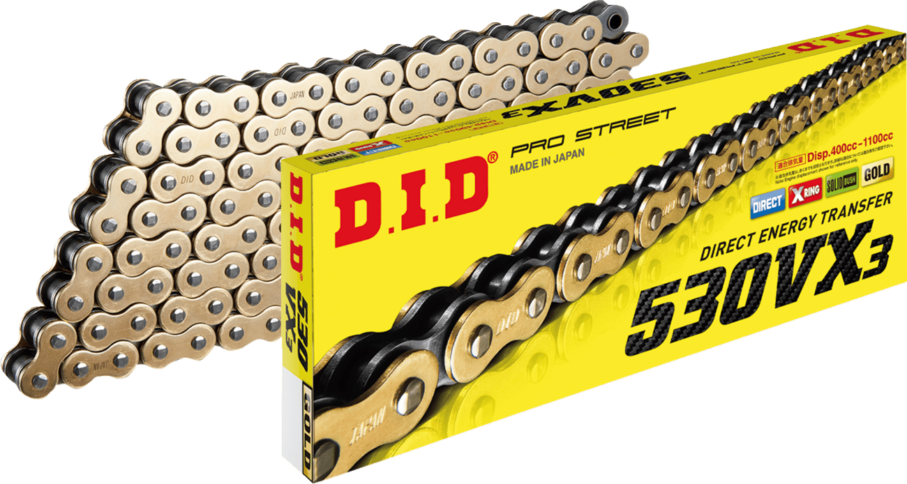 DID-530 VX3 Chain-Chains-MetalCore Harley Supply