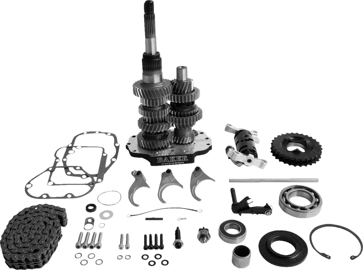 Baker Drivetrain Direct Drive 6-Speed Gear Set - MetalCore Harley