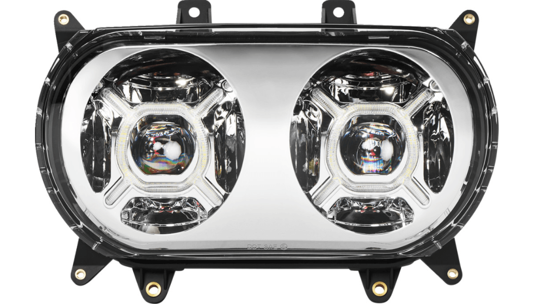 CUSTOM DYNAMICS-Double-X LED Headlight / '15-'23 Road Glide-Headlight-MetalCore Harley Supply