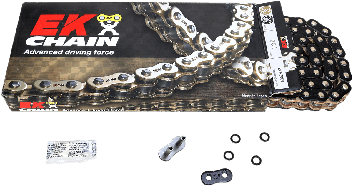 EK CHAINS-530 ZVX3 Sealed Extreme Series Chains-Chains-MetalCore Harley Supply
