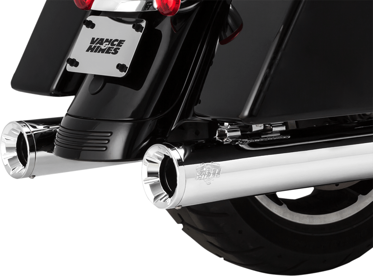 VANCE & HINES-Eliminator 400 Slip-On Mufflers / '17-'22 Bagger-Exhaust - Slip Ons-MetalCore Harley Supply