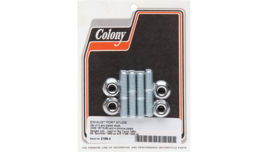 COLONY-Exhaust Studs & Nuts-Exhaust Studs-MetalCore Harley Supply