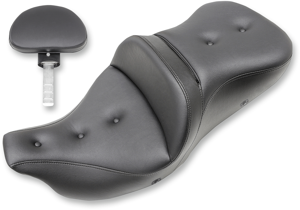 SADDLEMEN-Extended Reach Heated Pillow Top Road Sofas / '08-'22 Bagger-Seats-MetalCore Harley Supply