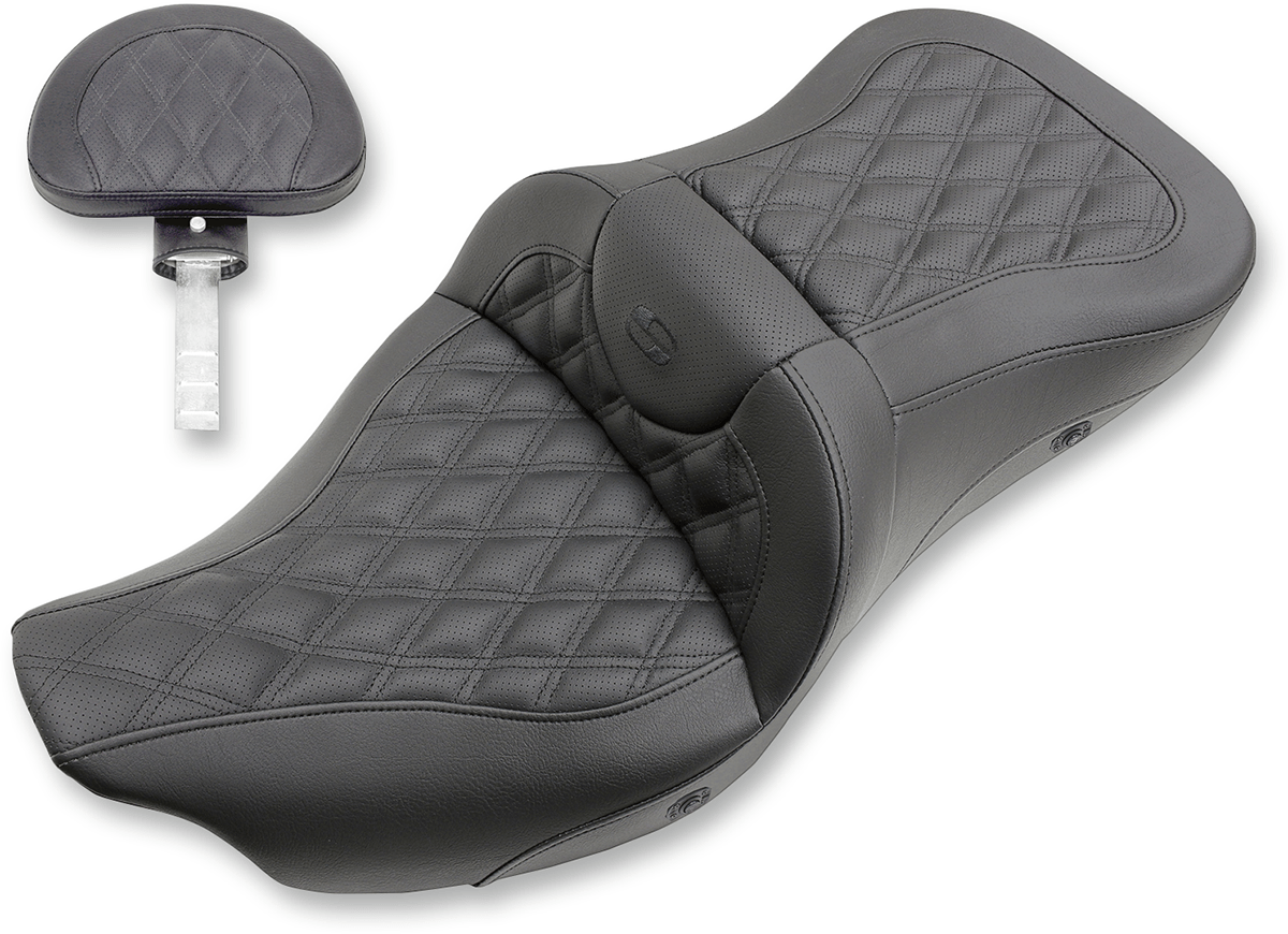 SADDLEMEN-Extended Reach Heated Road Sofas / '08-'22 Bagger-Seats-MetalCore Harley Supply