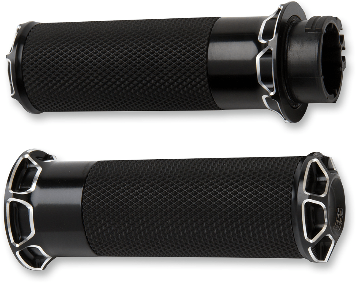ARLEN NESS-Fusion Slot Track Grips / Cable-Grips-MetalCore Harley Supply