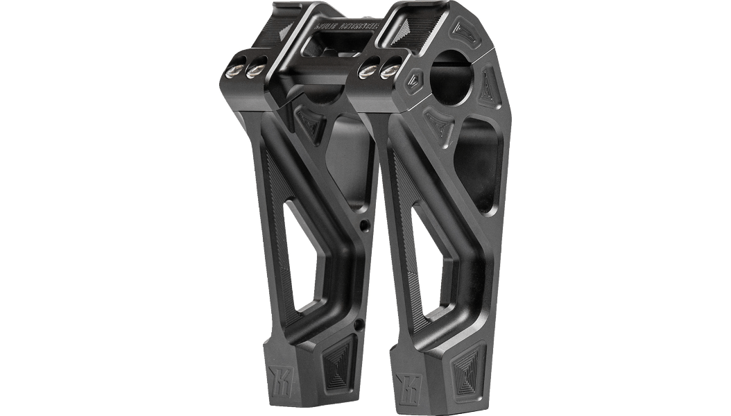 KODLIN-Fast Back Risers w/ Top Clamp-Risers-MetalCore Harley Supply