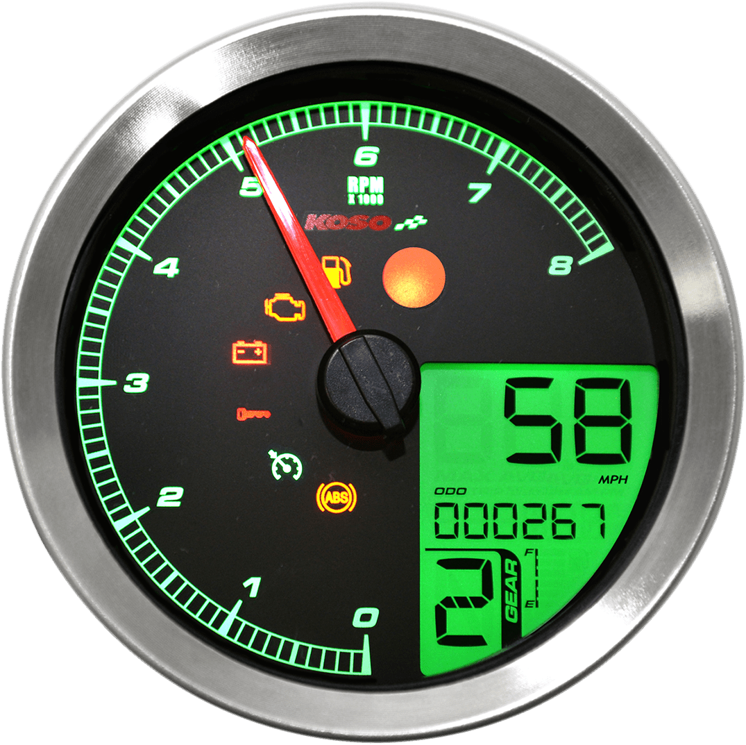 KOSO-HD-04 Speedometer/Tachometer / '04-'13 Dyna - Sportster-Gauges-MetalCore Harley Supply