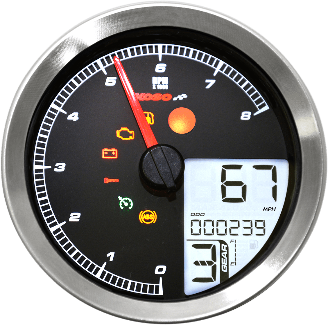 KOSO-HD-04 Speedometer/Tachometer / '11-'22 Models-Gauges-MetalCore Harley Supply