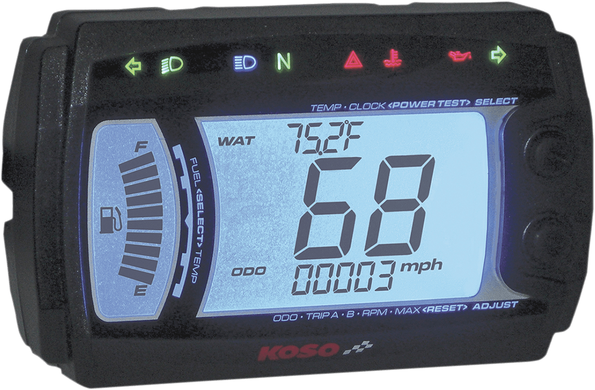 KOSO-XR-SR Multi-Function Electronic Speedometer-Speedometer-MetalCore Harley Supply