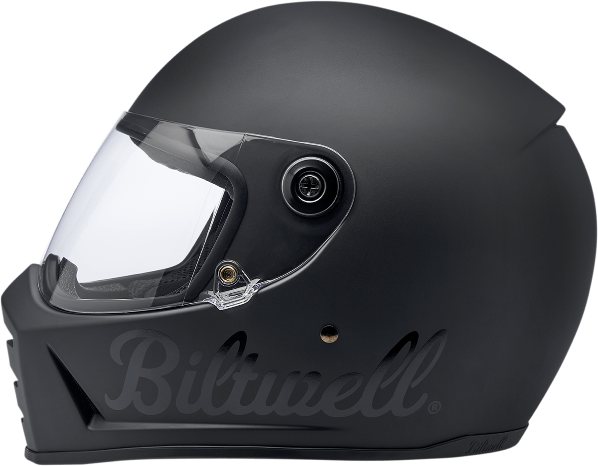 BILTWELL-Lane Splitter Helmet / "Factory" Flat Black-Helmet-MetalCore Harley Supply
