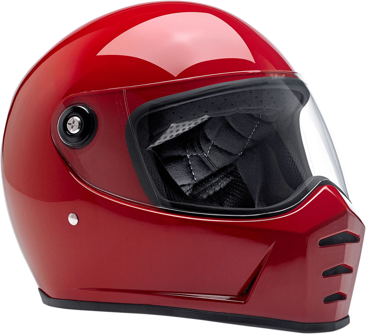 BILTWELL-Lane Splitter Helmet / Gloss Blood Red-Helmet-MetalCore Harley Supply