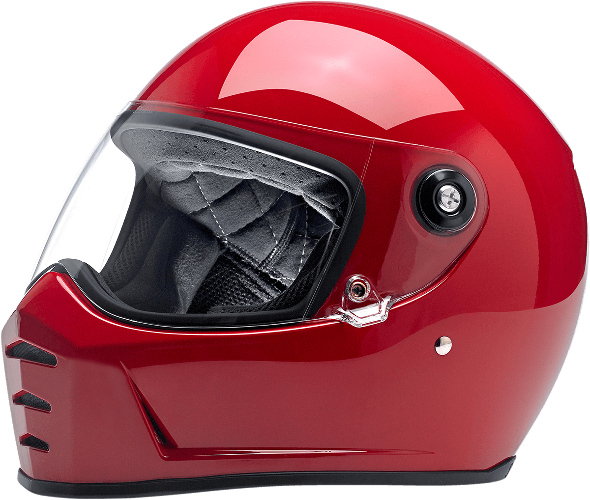 BILTWELL-Lane Splitter Helmet / Gloss Blood Red-Helmet-MetalCore Harley Supply