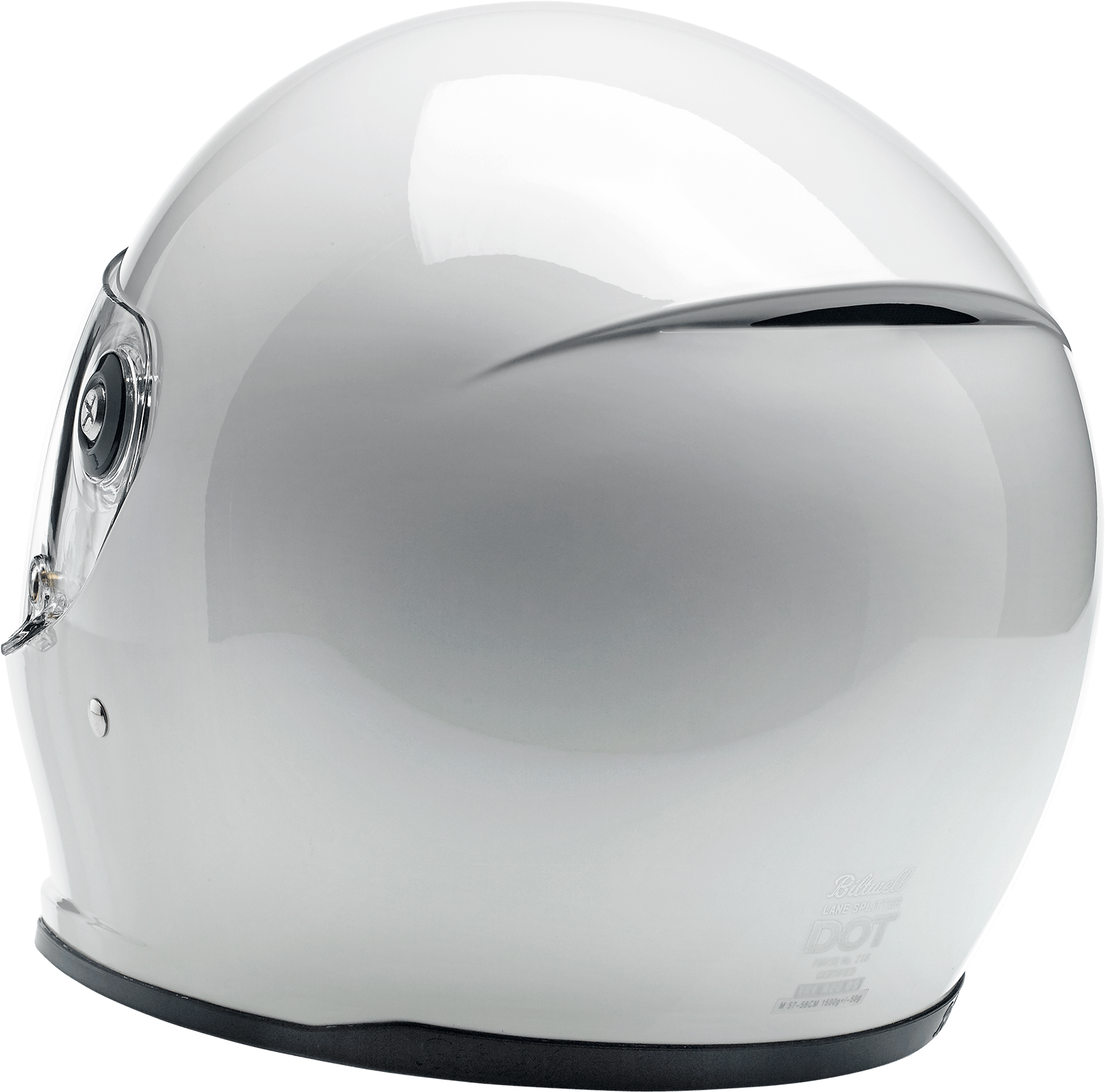BILTWELL-Lane Splitter Helmets / Gloss White-Helmet-MetalCore Harley Supply