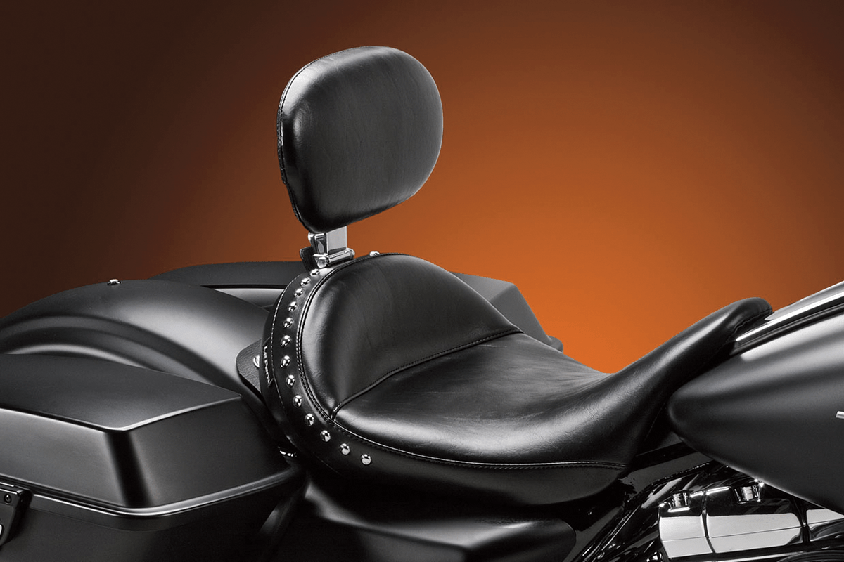 LE PERA-Monterey Solo Seat with Driver Backrest / '08-'23 Bagger-Seats-MetalCore Harley Supply