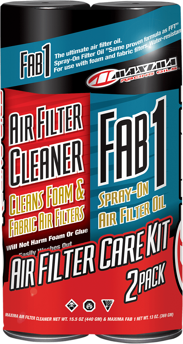 MAXIMA-Air Filter Spray Cleaner / Oil Kit-Air Filter Cleaner-MetalCore Harley Supply