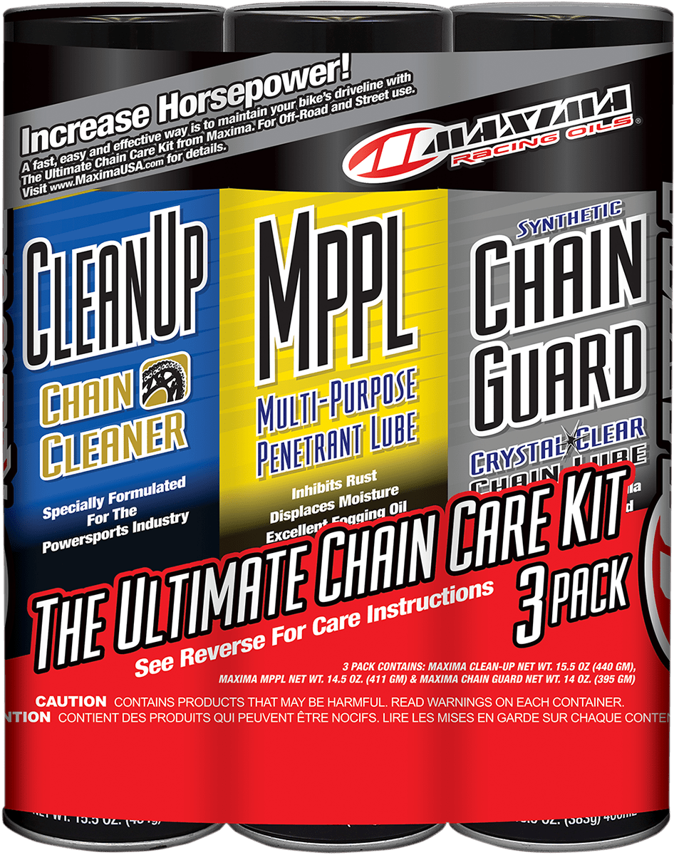 MAXIMA-Synthetic Chain Care Kit-Chain Lubes-MetalCore Harley Supply