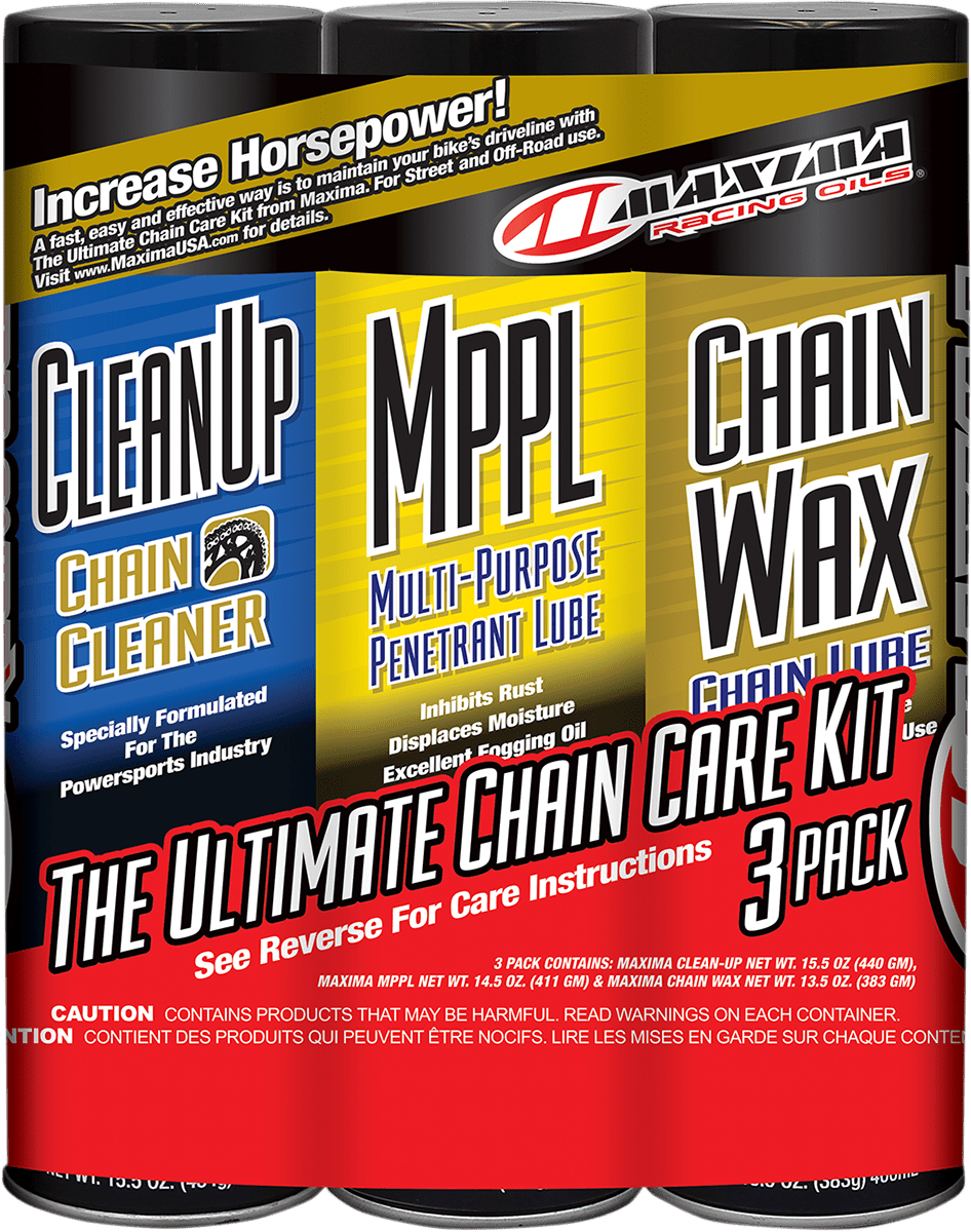 MAXIMA-The Ultimate Chain Care Kit-Chain Lubes-MetalCore Harley Supply