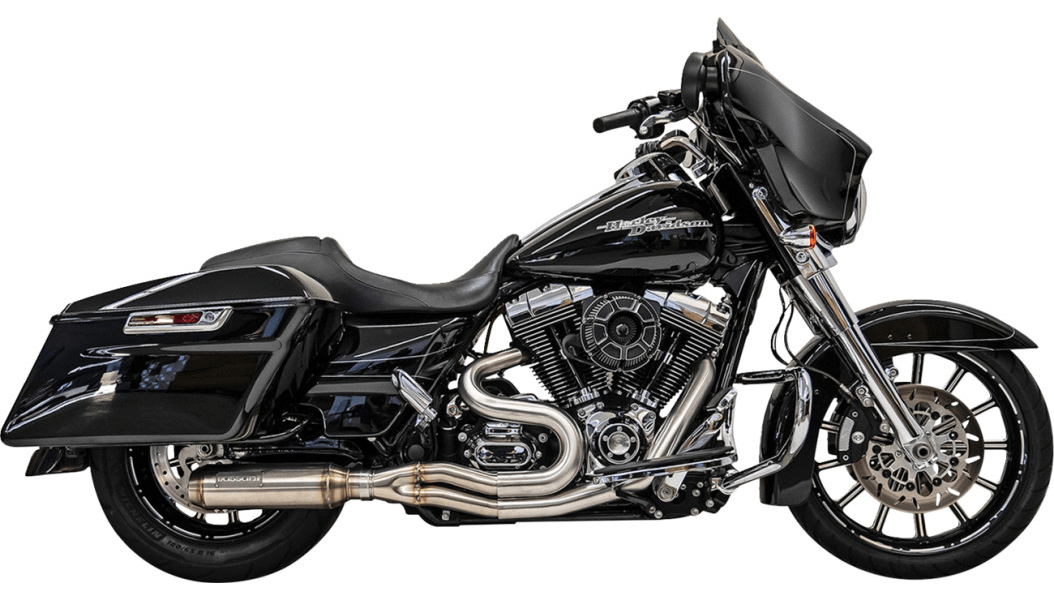 BASSANI-Mid-Length Super Bike 2-into-1 Exhaust System / '07-'16 Bagger-Exhaust - 2 into 1-MetalCore Harley Supply