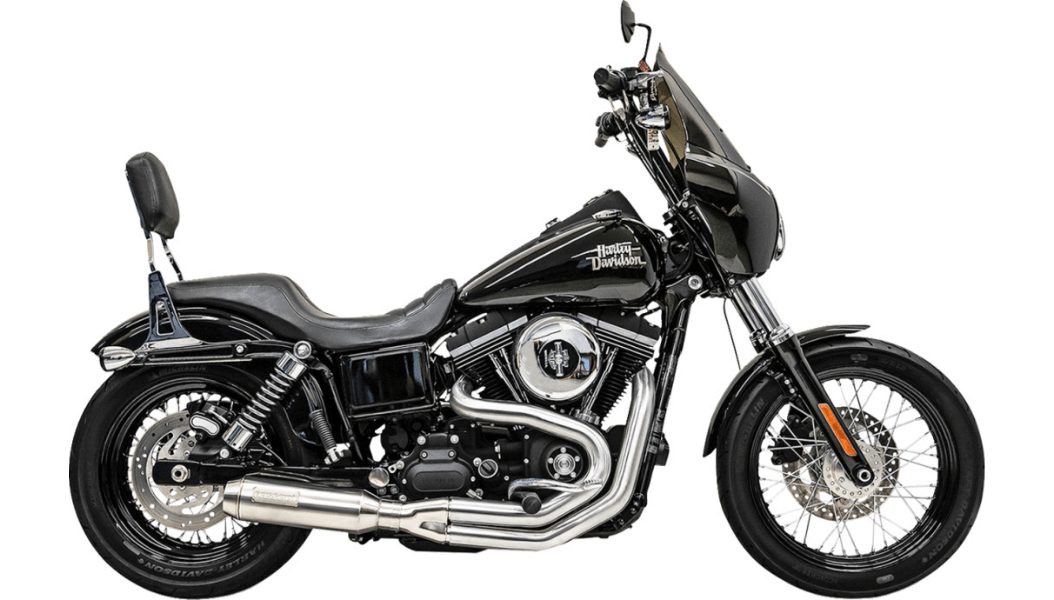 BASSANI-Mid-Length Super Bike 2-into-1 Exhaust System / '99-'17 Dyna-Exhaust - 2 into 1-MetalCore Harley Supply