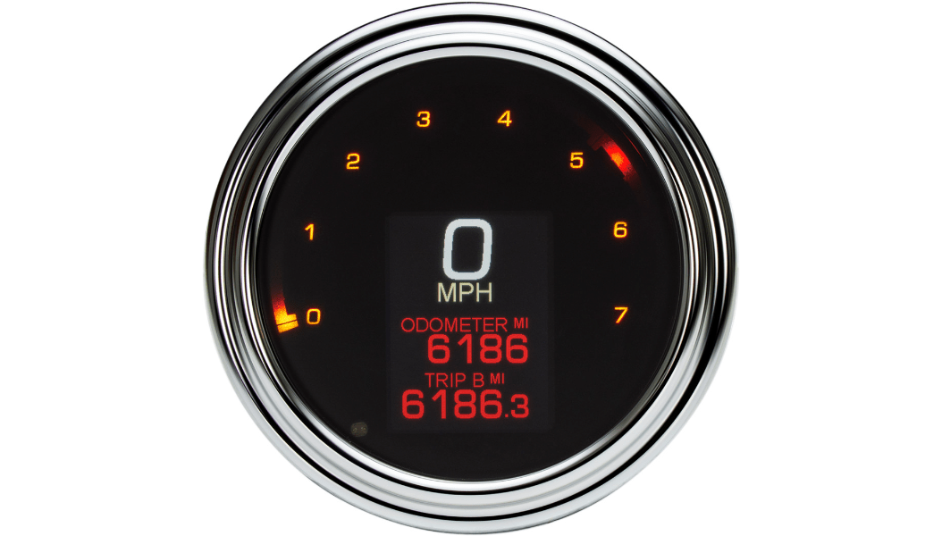 DAKOTA DIGITAL-MLX Digital Tank Speedometer / '04-'13 Bagger, Dyna, Softail-Gauges-MetalCore Harley Supply