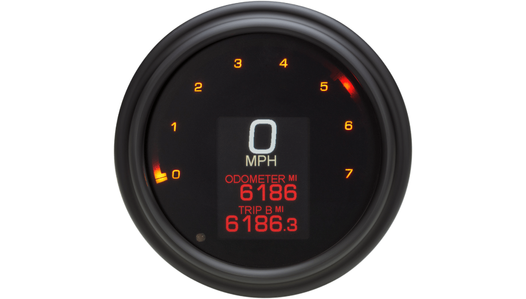 DAKOTA DIGITAL-MLX Digital Tank Speedometer / '04-'13 Bagger, Dyna, Softail-Gauges-MetalCore Harley Supply