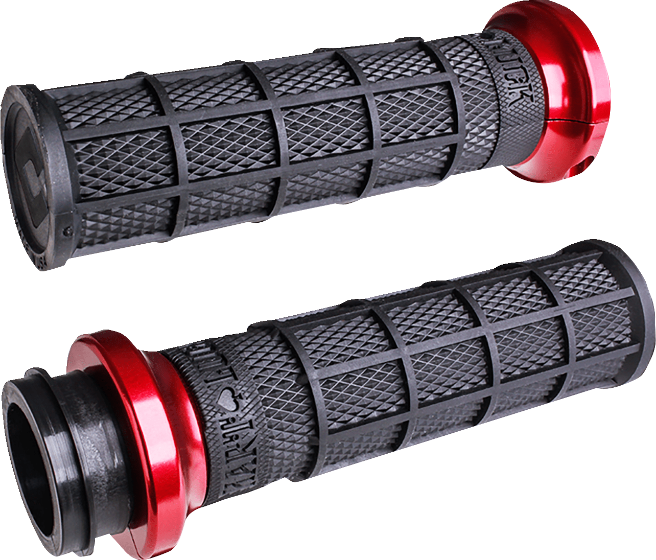 ODI-Hart-Luck Signature Lock-On™ Grips / Cable Throttle-Grips-MetalCore Harley Supply