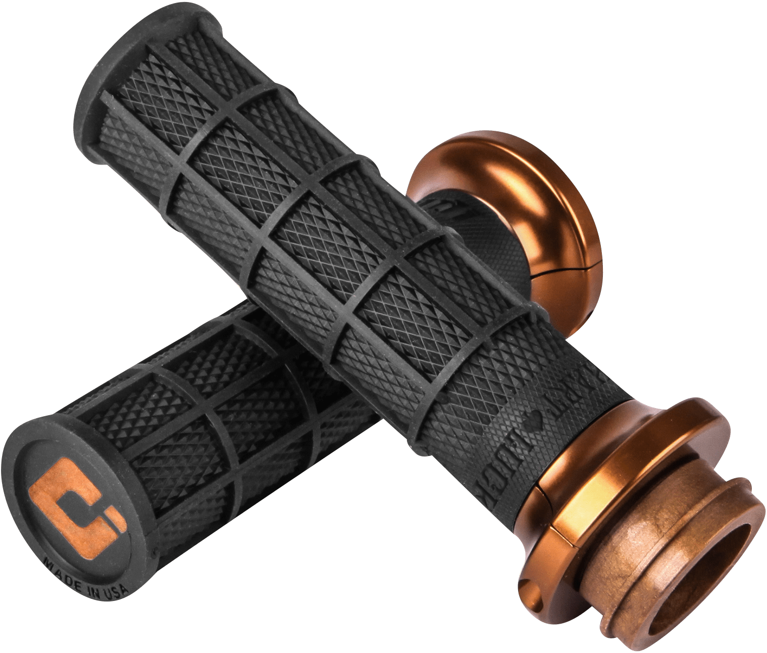 ODI-Hart-Luck Signature Lock-On™ Grips / Cable Throttle-Grips-MetalCore Harley Supply