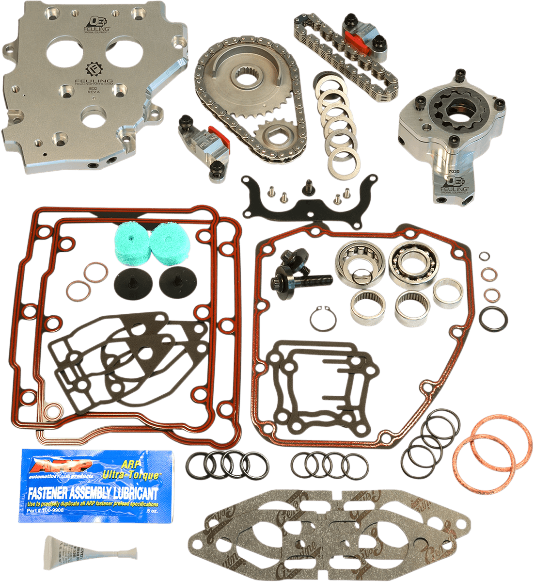 FEULING-OE+® Hydraulic Cam Chain Tensioner Conversion Kit / Early Twin Cam-Camchest Kits-MetalCore Harley Supply