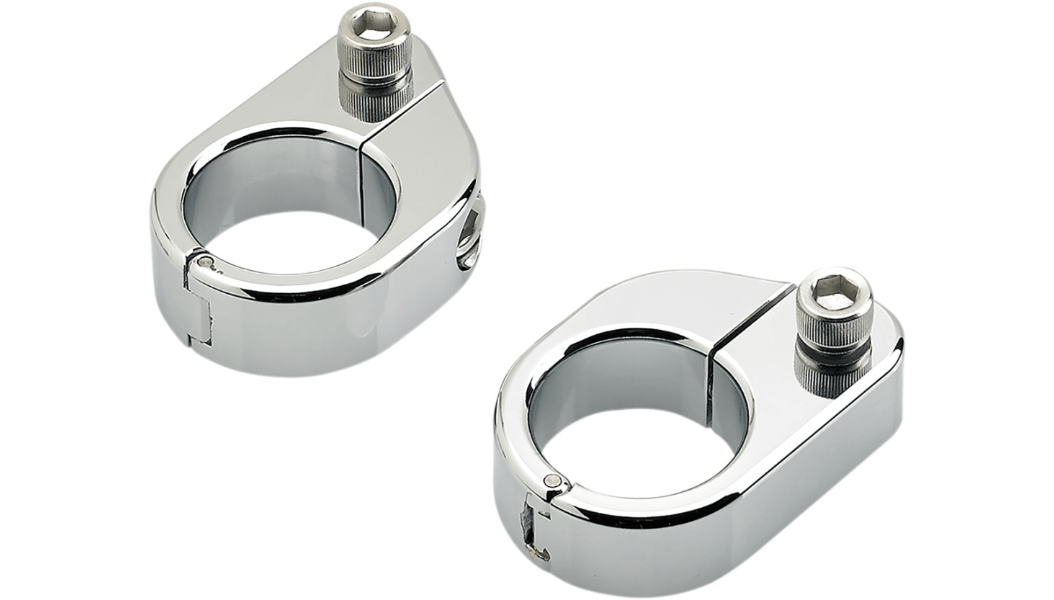 BILTWELL-O/S Straight Speedclamps / 1" or 1 1/4" Risers-Gauge Mount-MetalCore Harley Supply