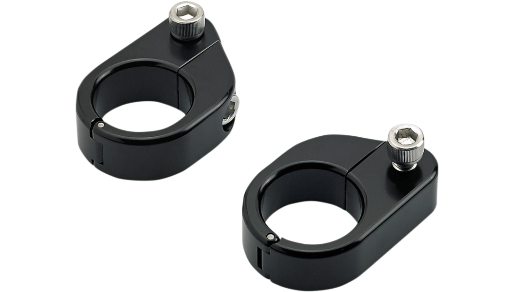 BILTWELL-O/S Straight Speedclamps / 1" or 1 1/4" Risers-Gauge Mount-MetalCore Harley Supply
