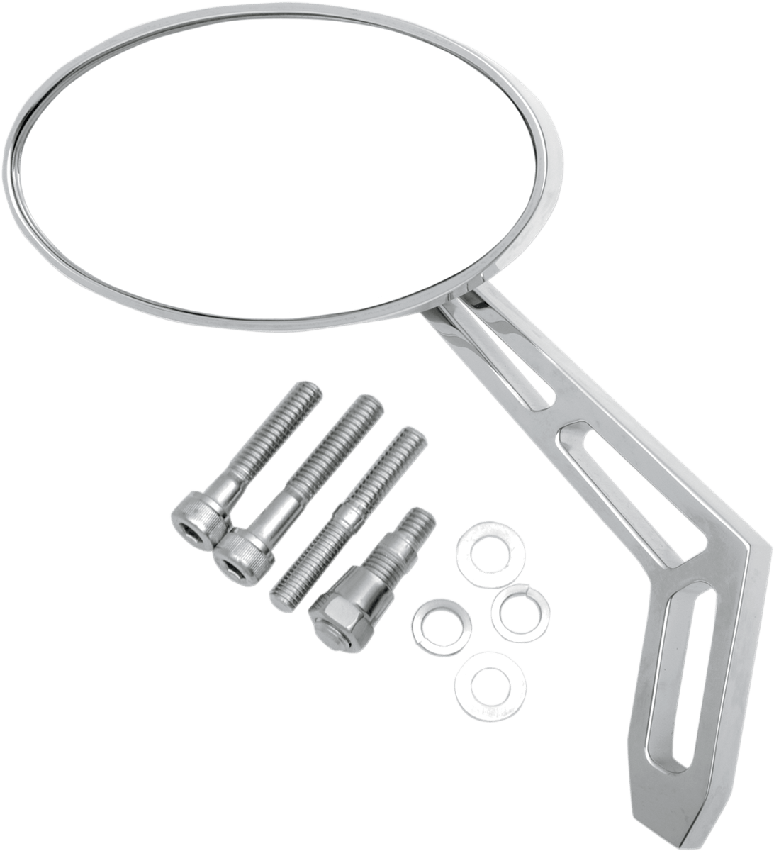 PRO-ONE-Billet Aluminum Mirrors / Chrome & Contrast-Mirrors-MetalCore Harley Supply