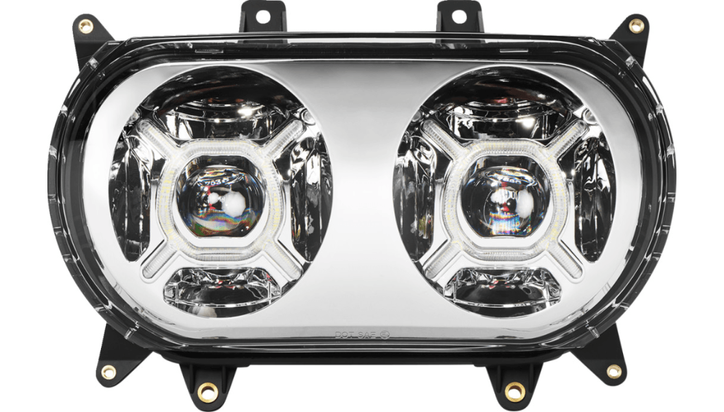 CUSTOM DYNAMICS-ProGLOW Double-X LED Headlight / '15-'23 Road Glide-Headlight-MetalCore Harley Supply