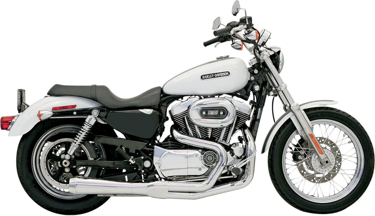BASSANI-Road Rage 2:1 Exhaust Systems / '04-'13 Sportster-Exhaust - 2 into 1-MetalCore Harley Supply