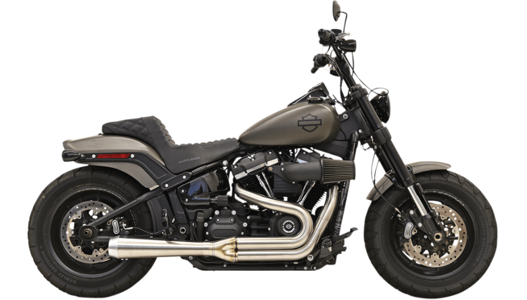 BASSANI-Road Rage 2:1 Softail Exhaust Stainless Steel / M8-Exhaust - 2 into 1-MetalCore Harley Supply