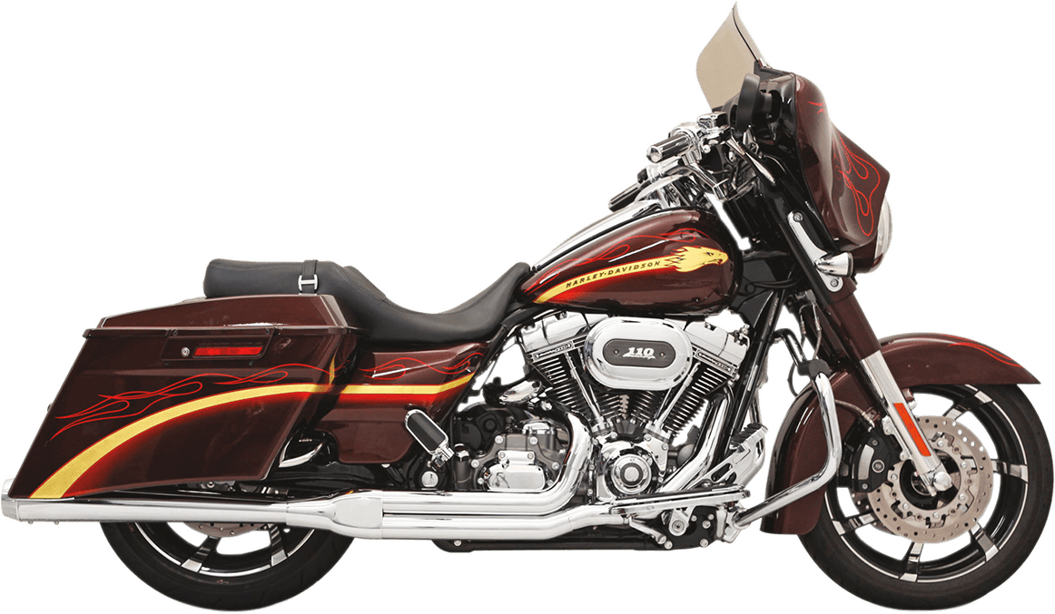 BASSANI-Road Rage 2:1 Touring Exhaust / '10-'16 Bagger-Exhaust - 2 into 1-MetalCore Harley Supply