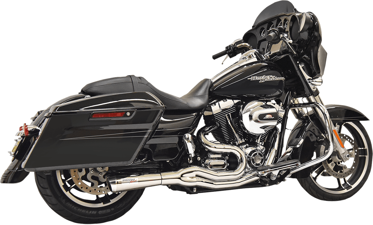 BASSANI-Road Rage II 2-Into-1 Mid-Length Exhaust System / '07-'16 Bagger-Exhaust - 2 into 1-MetalCore Harley Supply