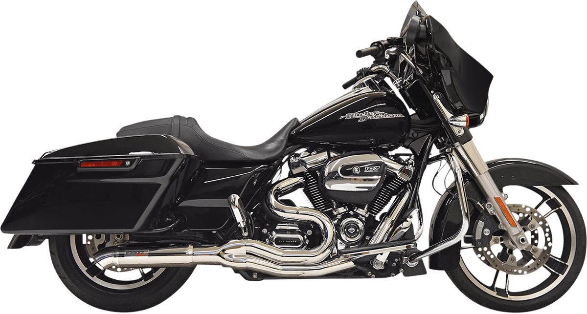 BASSANI-Road Rage II 2-Into-1 with Hot Rod Turnout / '07-'16 Bagger-Exhaust - 2 into 1-MetalCore Harley Supply